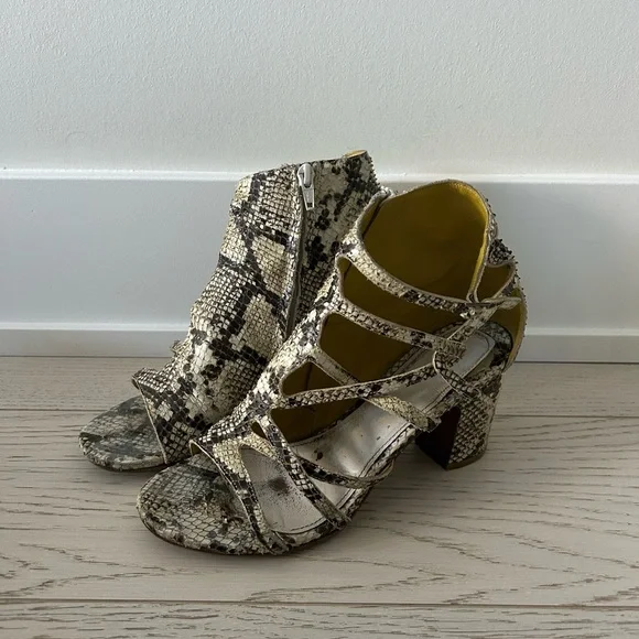 Maison Martin Margiela Printed Watersnake Leather Sandal IT39 - Picture 3 of 5